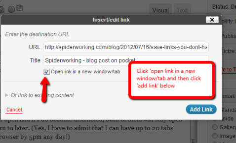 How to ensure links open in a new window